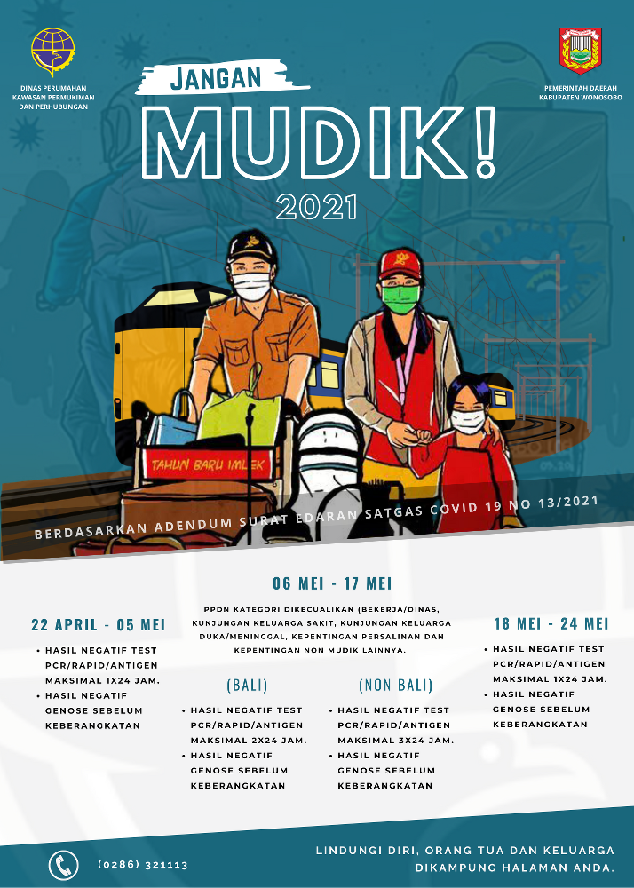 Jangan Mudik !  2021 diskominfo wonosobokab go id
