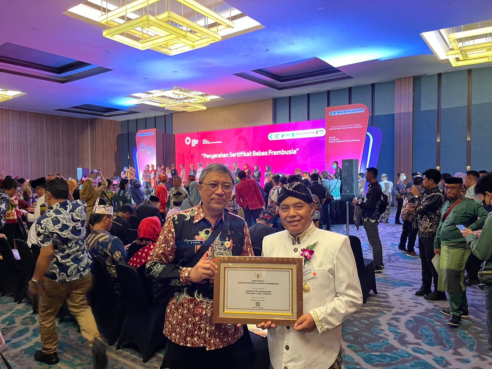 Penghargaan, Bebas Frambusia